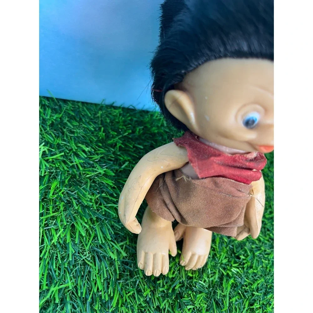 Vintage Unica Monkey Boy Troll Doll Made in Hong Kong Collectible